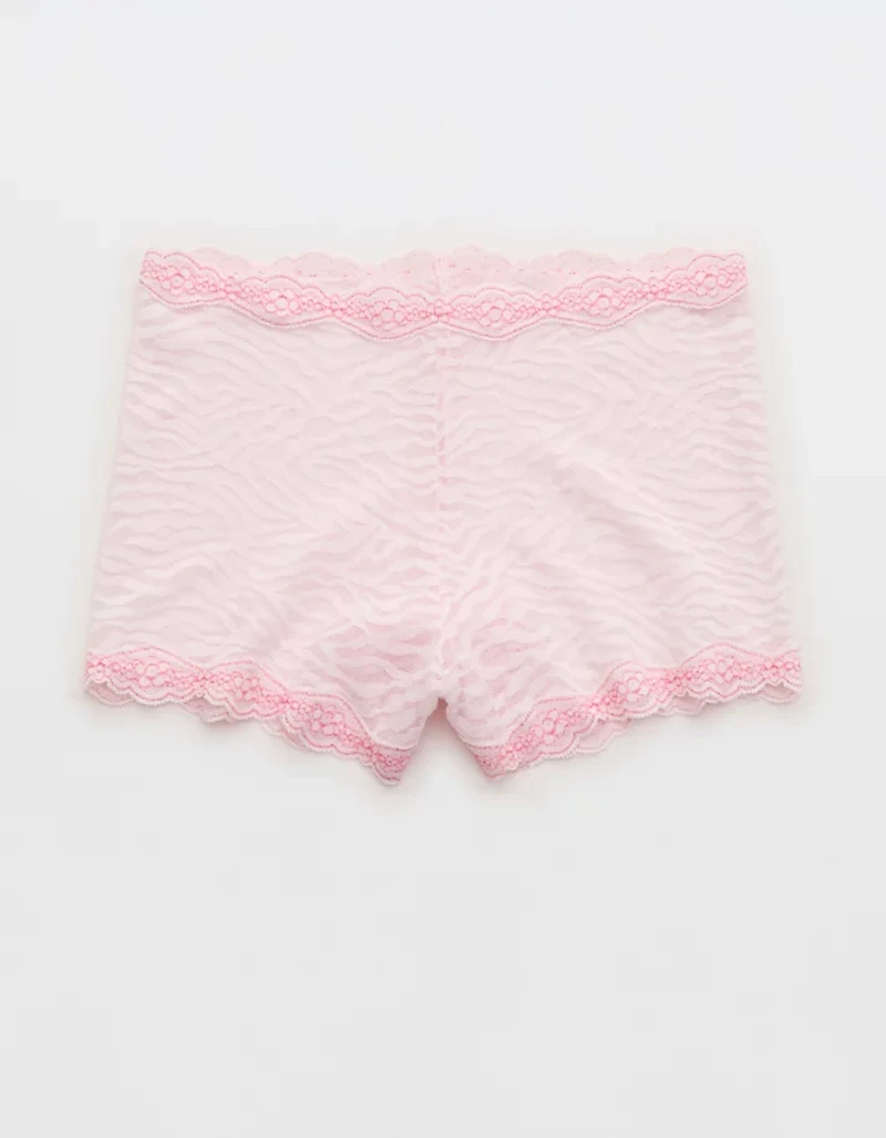 Show Off  Zebra Lace High Rise Boyshort Underwear