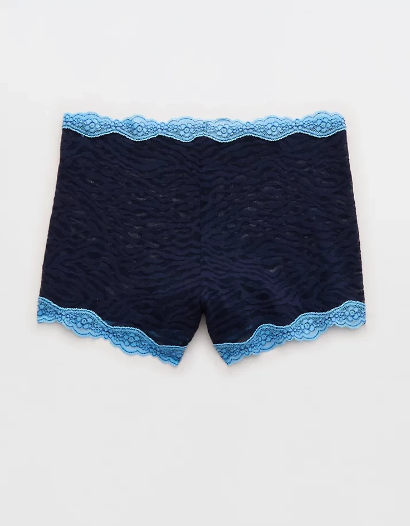 Superchill Cotton Zerba Lace High Rise Boyshort Underwear