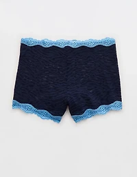 Superchill Cotton Zerba Lace High Rise Boyshort Underwear