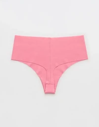 Superchill No Show Cotton Rib Mid Rise Thong Underwear