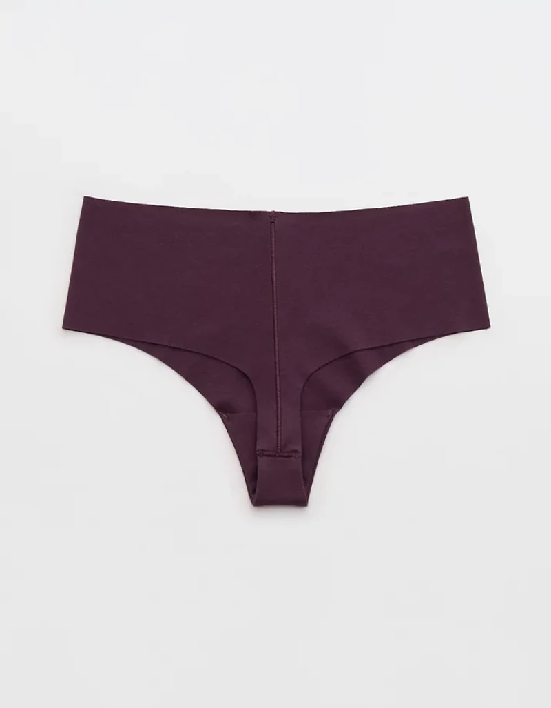 Superchill No Show Cotton Rib Mid Rise Thong Underwear
