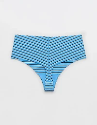 Superchill No Show Cotton Rib Mid Rise Thong Underwear