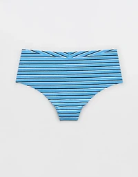 Superchill No Show Cotton Rib Mid Rise Thong Underwear