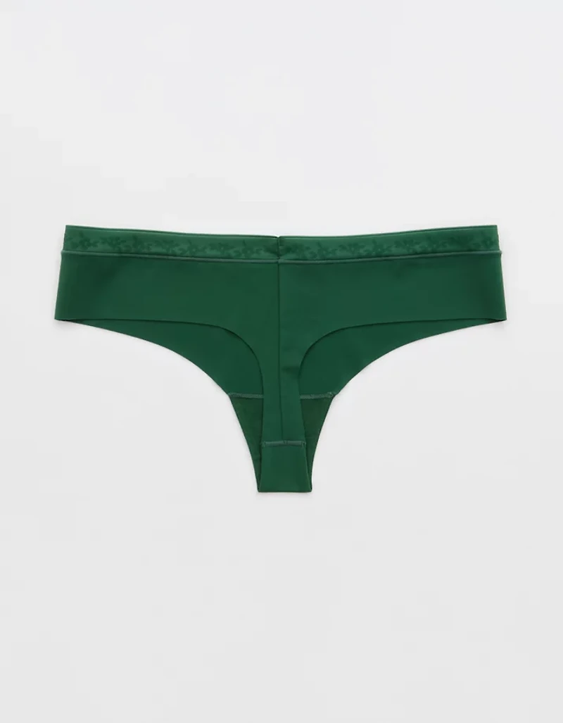 SMOOTHEZ No Show Lace Thong Underwear