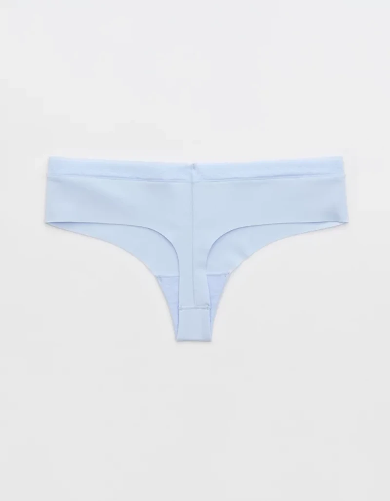 SMOOTHEZ No Show Lace Thong Underwear