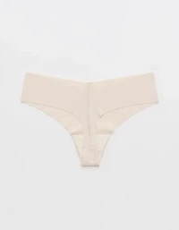 SMOOTHEZ No Show Rib Thong Underwear