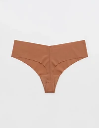 SMOOTHEZ No Show Rib Thong Underwear