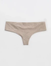 SMOOTHEZ No Show Lace Thong Underwear