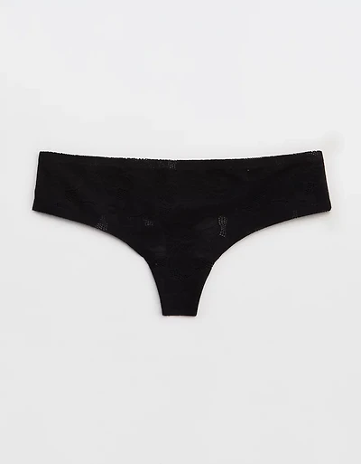 SMOOTHEZ No Show Lace Thong Underwear