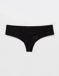 SMOOTHEZ No Show Lace Thong Underwear