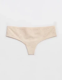 SMOOTHEZ No Show Lace Thong Underwear