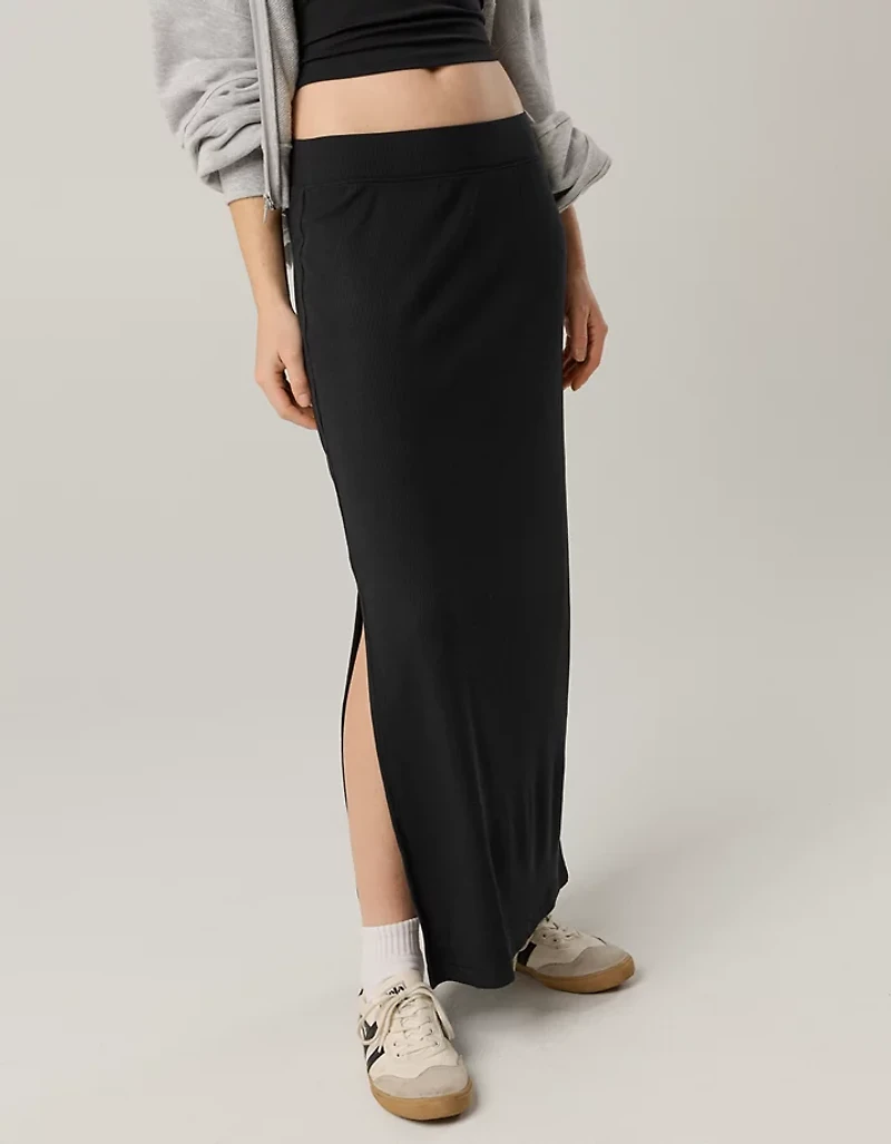 OFFLINE By Aerie Thumbs Up Heavyweight Maxi Skirt