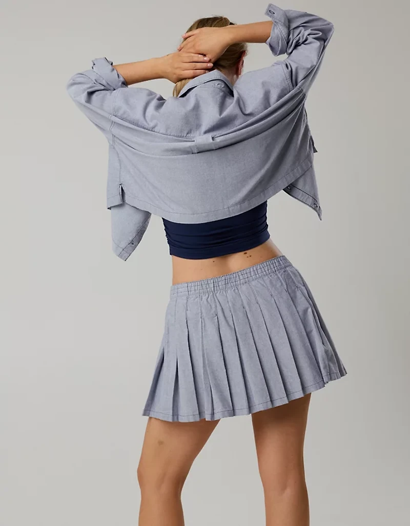 OFFLINE By Aerie Oxford Mini Skirt