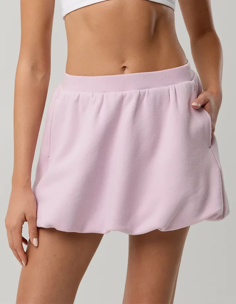 OFFLINE By Aerie Cloud Fleece Bubble Skort