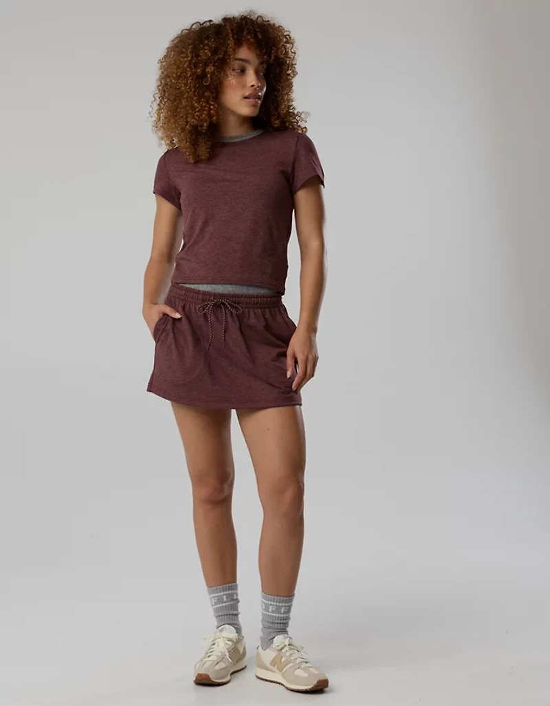 OFFLINE By Aerie Weekend Away Layered Waistband Skirt