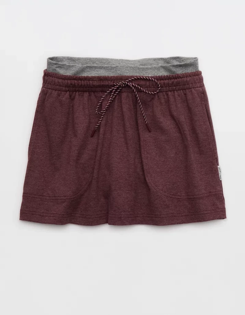 OFFLINE By Aerie Weekend Away Layered Waistband Skirt