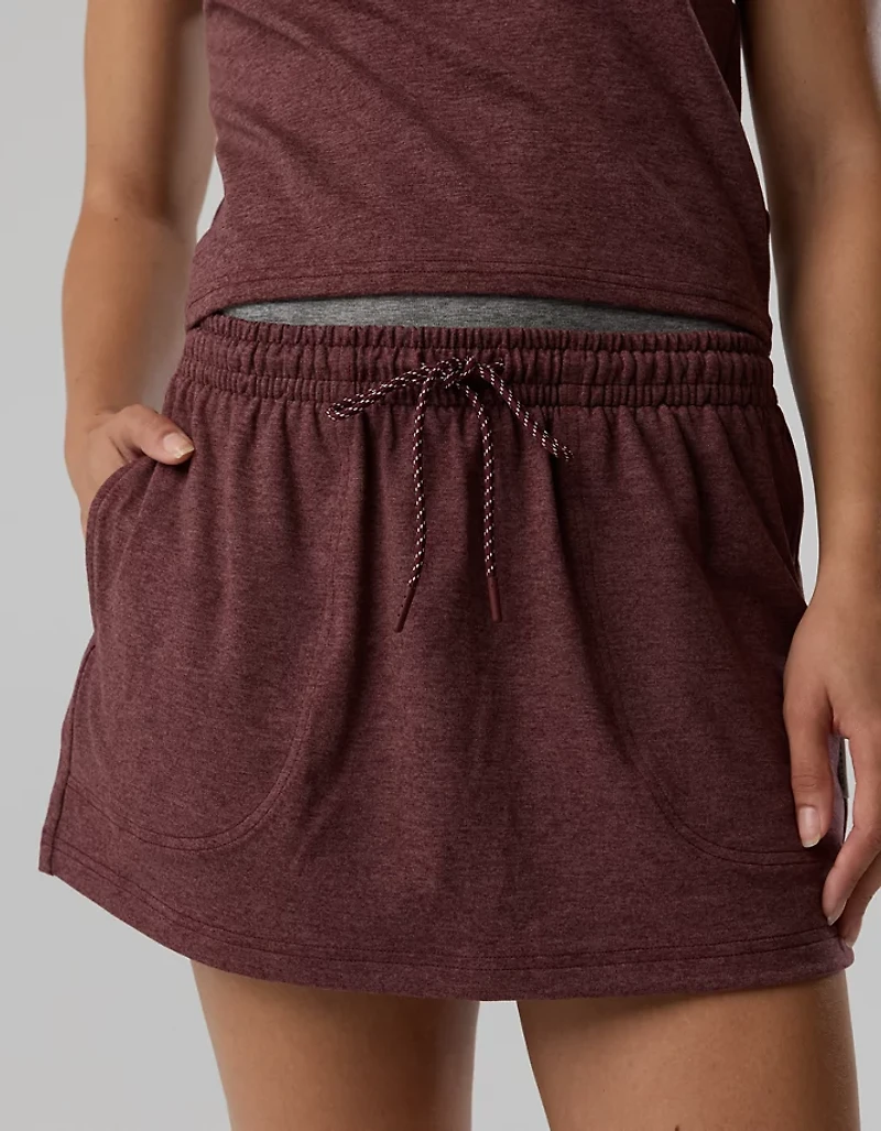 OFFLINE By Aerie Weekend Away Layered Waistband Skirt