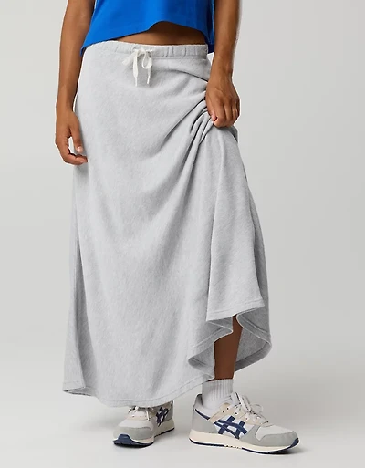 OFFLINE By Aerie Keep It 100 Terry Maxi Skirt