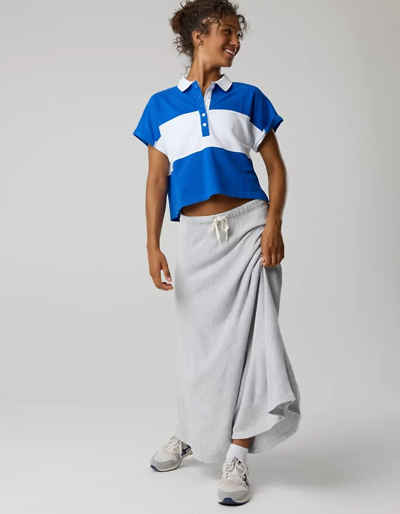 OFFLINE By Aerie Keep It 100 Terry Maxi Skirt