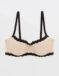 Show Off Vintage Lace Lightly Lined Balconette Bra
