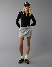AE Low-Rise Pinstripe Mini Skort