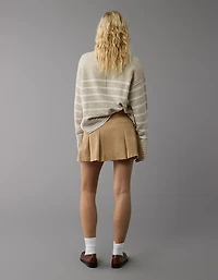 AE Stretch Low-Rise Pleated Mini Skort