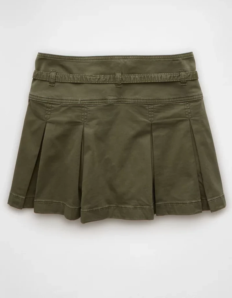 AE Stretch Low-Rise Pleated Mini Skort