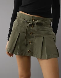 AE Stretch Low-Rise Pleated Mini Skort