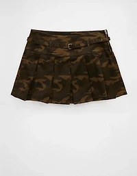 AE Mid-Rise Pleated Camo Skort