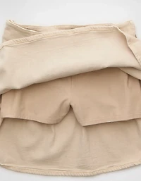 Jupe-short à taille haute extensible AE