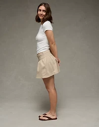 Minijupe-short à taille haute en V AE