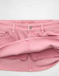 Minijupe-short parfaite à taille très basse extensible AE