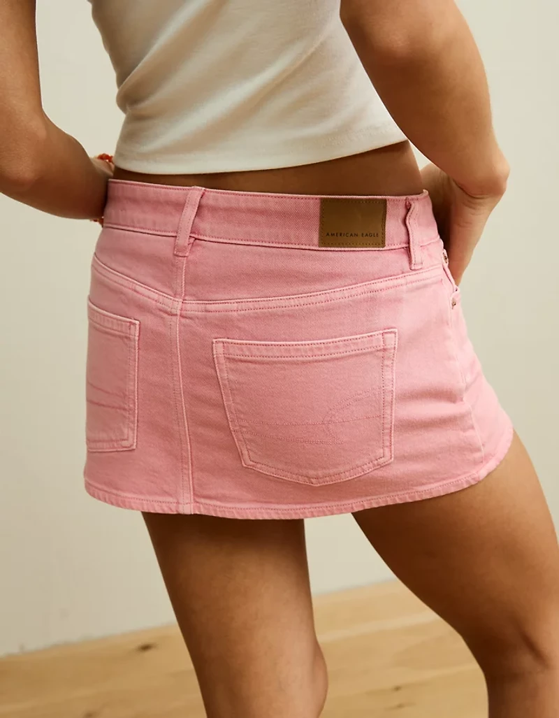 Minijupe-short parfaite à taille très basse extensible AE