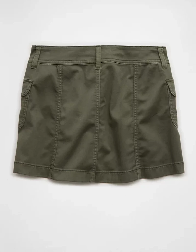 Minijupe trapèze à taille basse AE