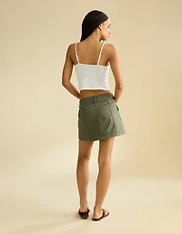 Minijupe trapèze à taille basse AE
