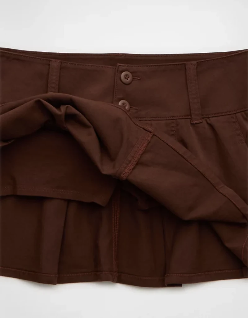 AE Stretch Super Low-Rise Perfect Pleated Micro Skort