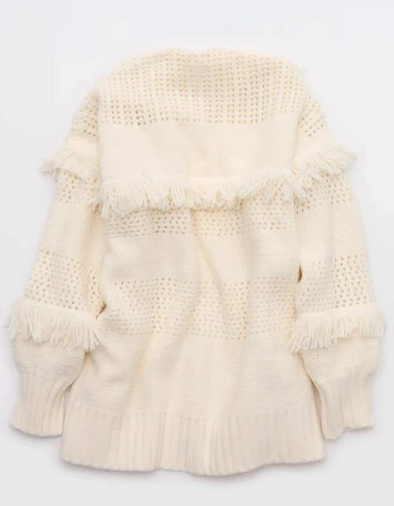 Aerie Fringe Cardigan