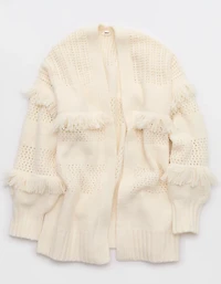 Aerie Fringe Cardigan