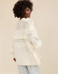 Aerie Fringe Cardigan