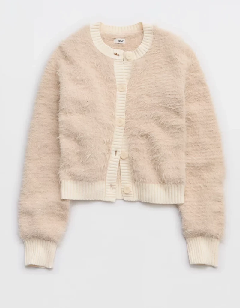 Aerie Fuzzy Cardigan