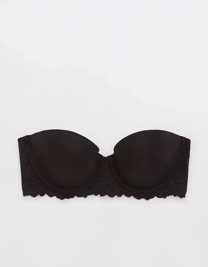 Show Off Rosey Lace Strapless Push Up Bra