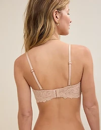 Show Off Rosey Lace Strapless Push Up Bra