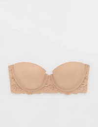 Show Off Rosey Lace Strapless Push Up Bra