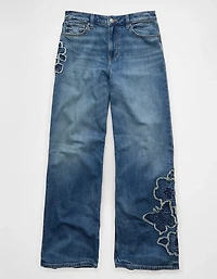 AE Syd Dreamy Drape Stretch Super High-Waisted Baggy Wide-Leg Jean