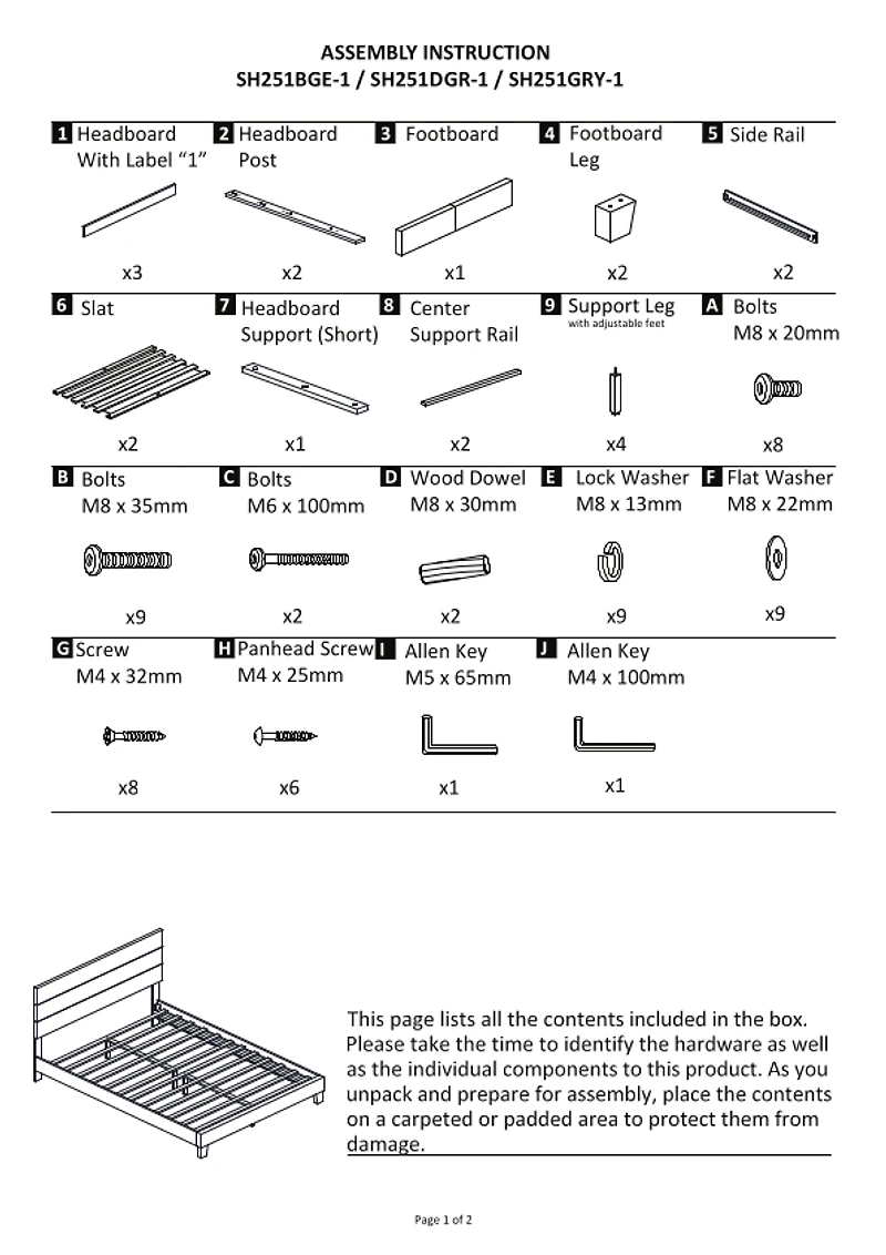 Gray Plush Linen Queen Platform Bed