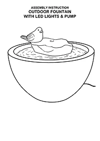 Bird Friend Outdoor Fountain