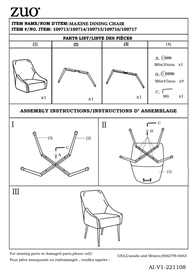 Gray Faux Leather Max Dining Chair
