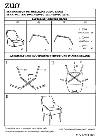 Gray Faux Leather Max Dining Chair