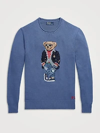 Bear Cotton Mockneck Sweater