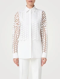 Guipure Dot Poplin Shirt